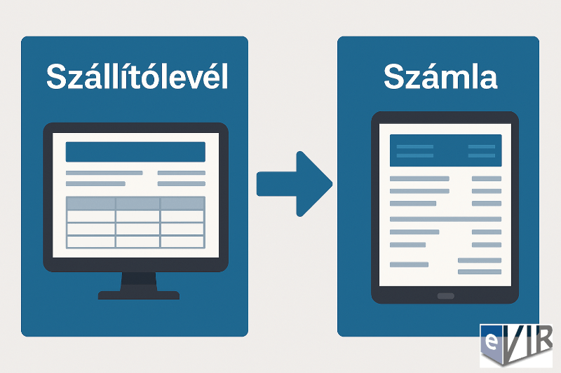 Szállítólevél alapján számla készítése